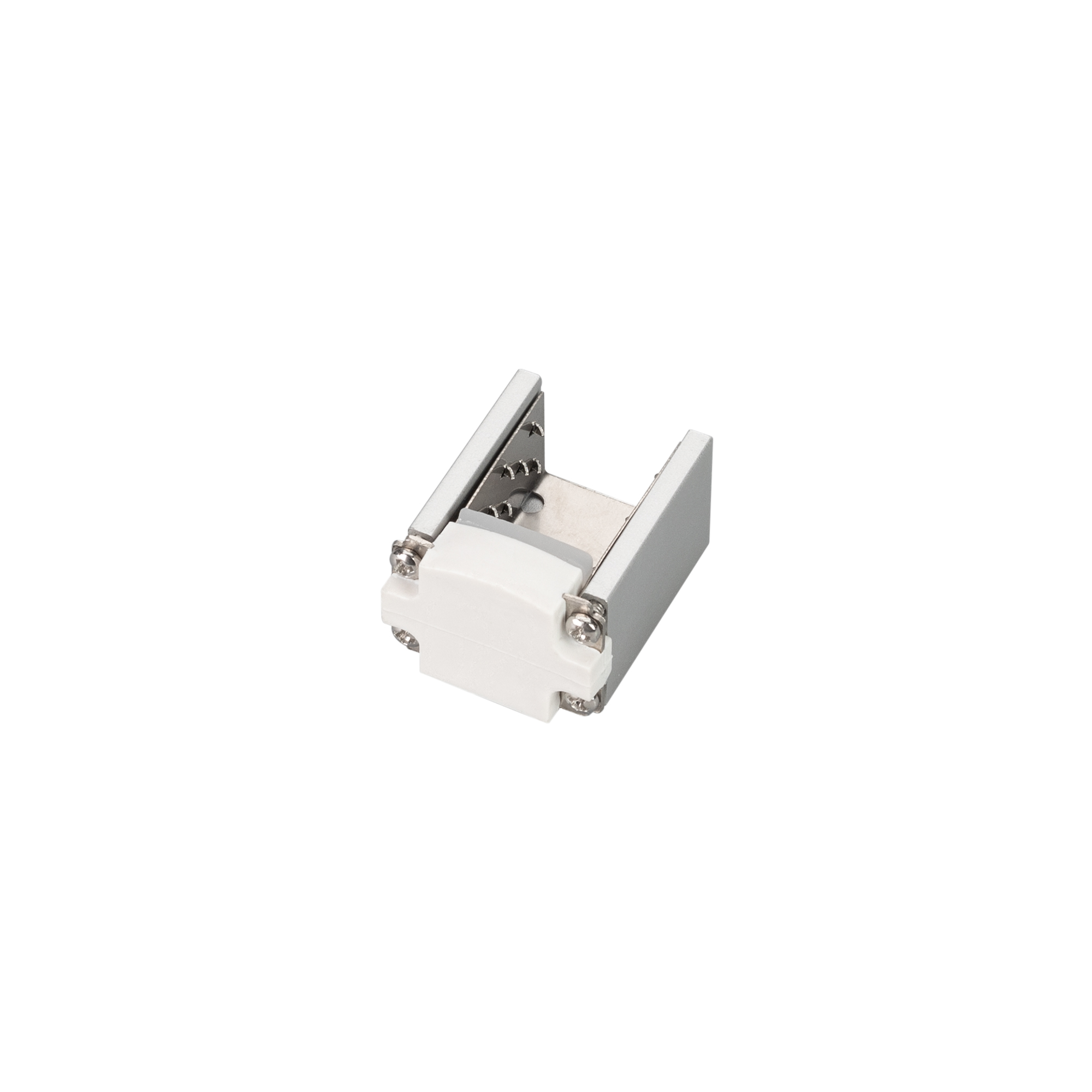 Заглушка AQUA-1616-CAP-SCREW-WH 031143 - Герметичная заглушка для гибкого неона AQUA, сечение 16.5х16.5 мм, цвет белый, IP67. Винтовой зажим.