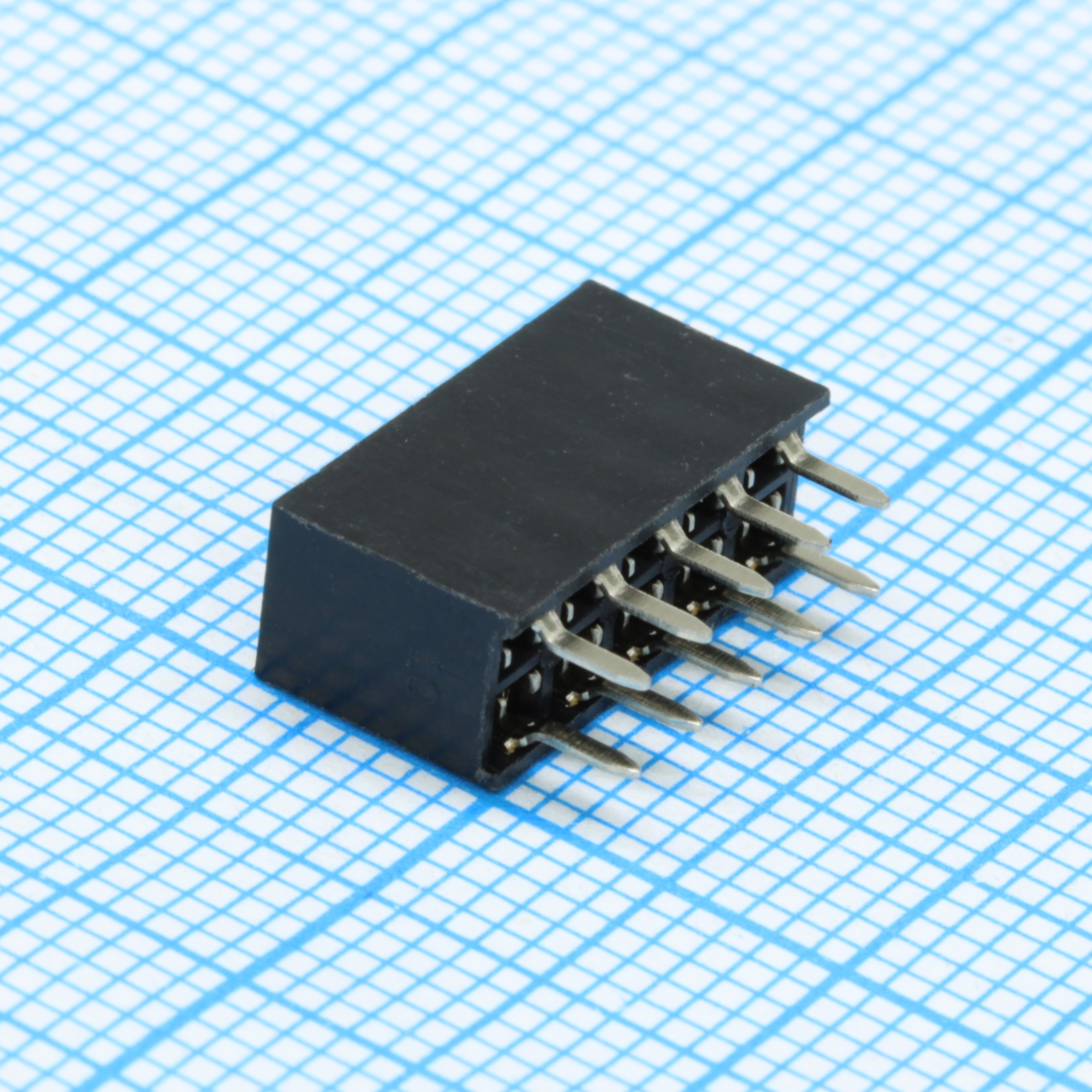 DS1023-09-2X05V8 - Розетка на плату 2х5 контактов шаг 2,54мм