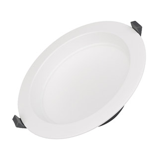 Светильник IM-CYCLONE-R200-20W Warm3000 (WH, 90 deg) 023216(2) - Встраиваемый светильник "Даунлайт" 20Вт. Цвет свечения ТЕПЛЫЙ БЕЛЫЙ 3000К. Световой поток 1600 лм, угол 90°, CRI>80. Белый корпус. Питание AC220-240V. Габариты: O200х68 мм, врезное отверстие