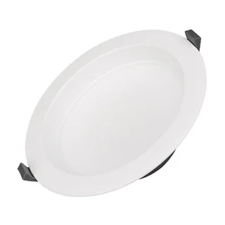 Светильник IM-CYCLONE-R200-20W Warm3000 (WH, 90 deg) 023216(2) - Встраиваемый светильник "Даунлайт" 20Вт. Цвет свечения ТЕПЛЫЙ БЕЛЫЙ 3000К. Световой поток 1600 лм, угол 90°, CRI>80. Белый корпус. Питание AC220-240V. Габариты: O200х68 мм, врезное отверстие