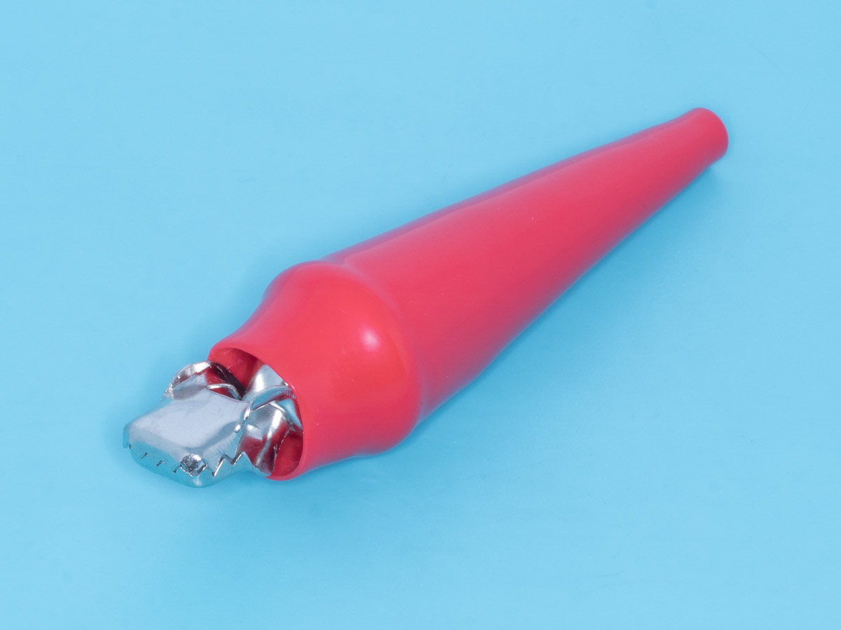 ITA-80R - Зажим изолированный 80мм тип 'aligator', красный