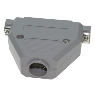 DSUB PLASTIC CASE (DP-37C) - Корпус к разъему D-SUB пластиковый кожух серый