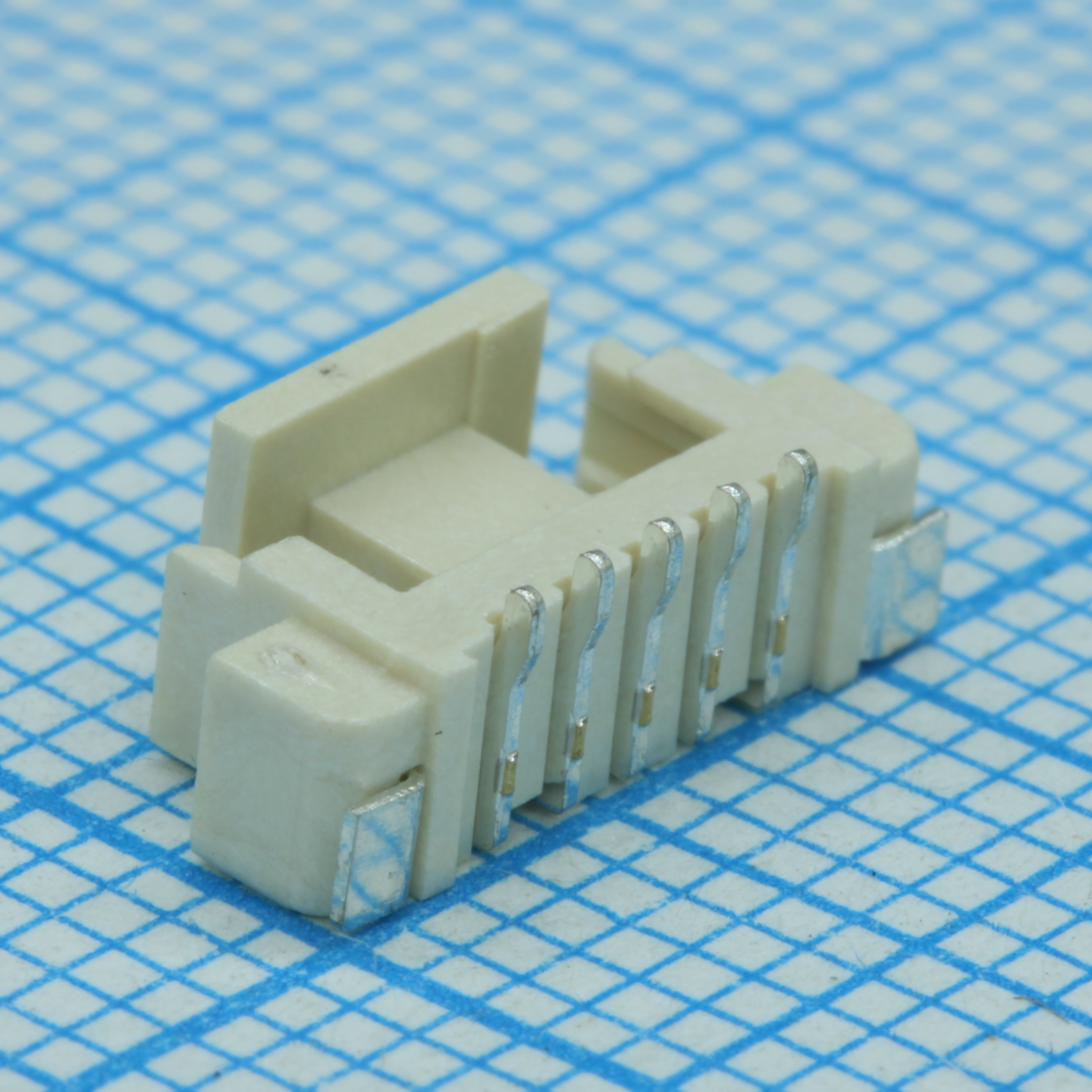 DS1020-03-05MVT1-R - Разъем провод-плата SMD без фланца обжимной 5 контактов шаг 1.25мм