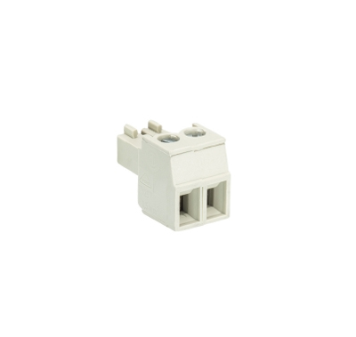 Розетка Wiecon 8513 B / 2 OB - Розеточный разъем, угловой, на кабель, шаг 3,5 мм, 2 полюса, номинальное сечение: 1,5 мм кв., винтовая фиксация провода, 250V, 8А, без маркировки, цвет: серый, серия 8513 B