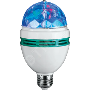 Диско-лампа светодиодная LED 3вт Е27 RGB