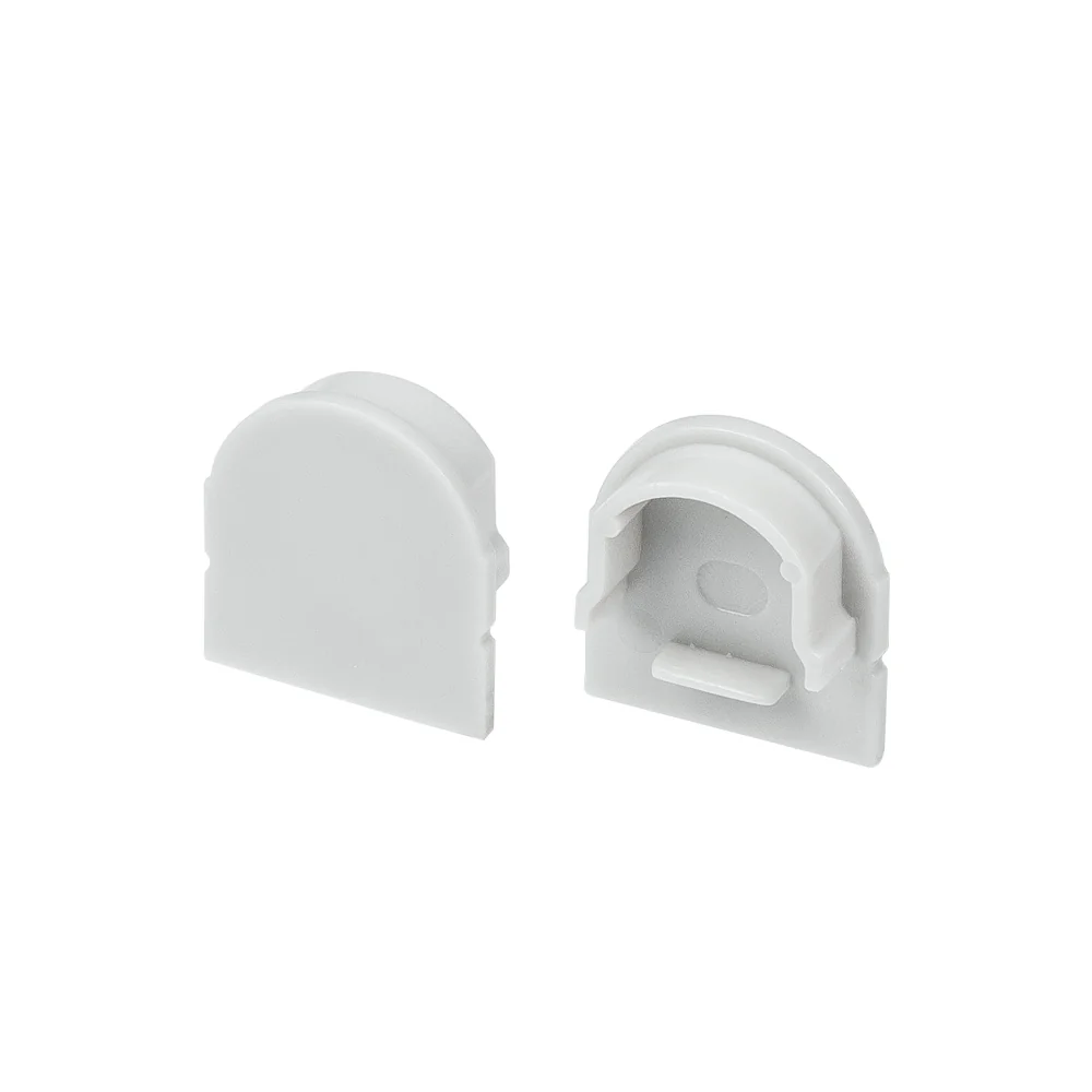 Заглушка ARH-WIDE-H20 Round глухая 018866 - Заглушка (глухая) для профиля ARH-WIDE-H20 с экраном ARH-WIDE-B-H20-2000 Round. Материал - PVC серый.