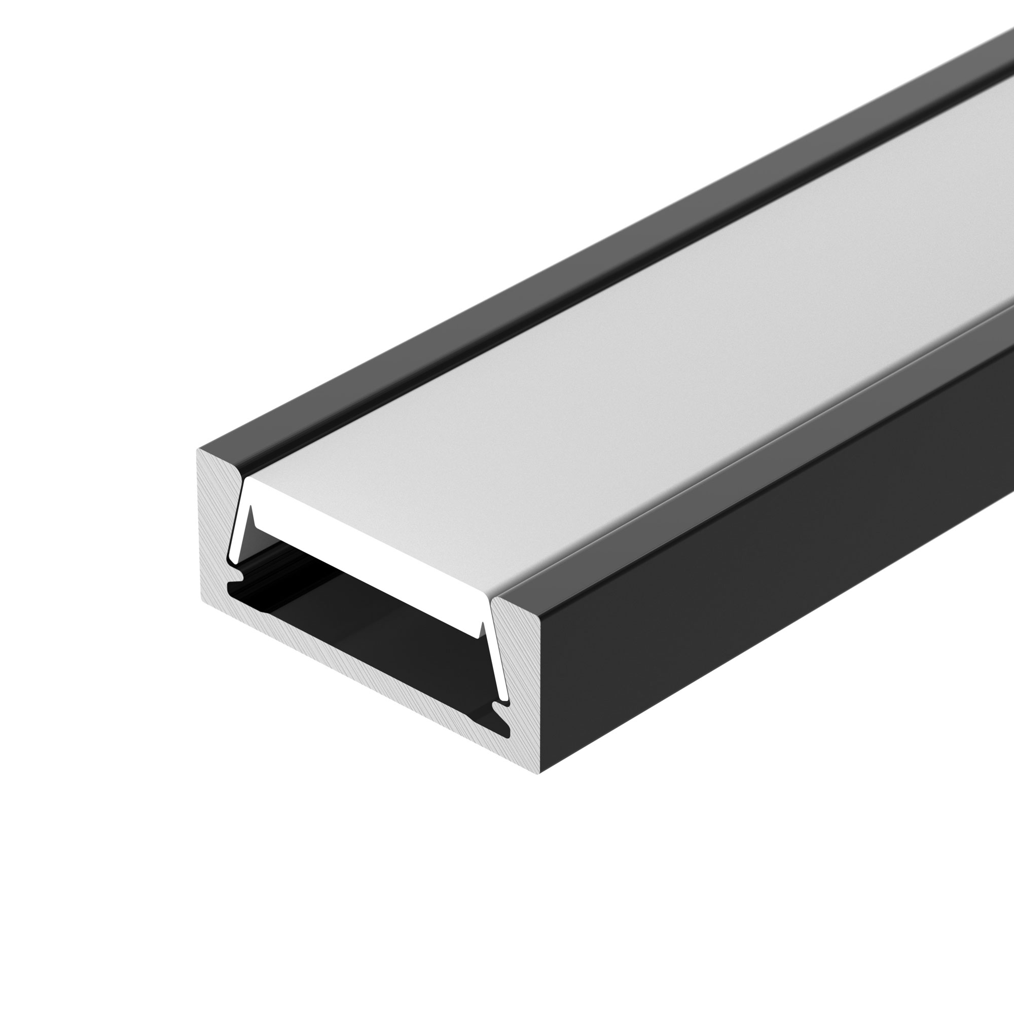 Профиль MIC-M-2000 ANOD BLACK 044540 - Алюминиевый анодированный профиль для светодиодных лент и линеек. Анодированный в чёрный цвет (матовый). Габаритные размеры (LхWхH): 2000x15.6x6 мм. Ширина площадки для ленты 11,2 мм. Экраны, заглушки и другие аксесс