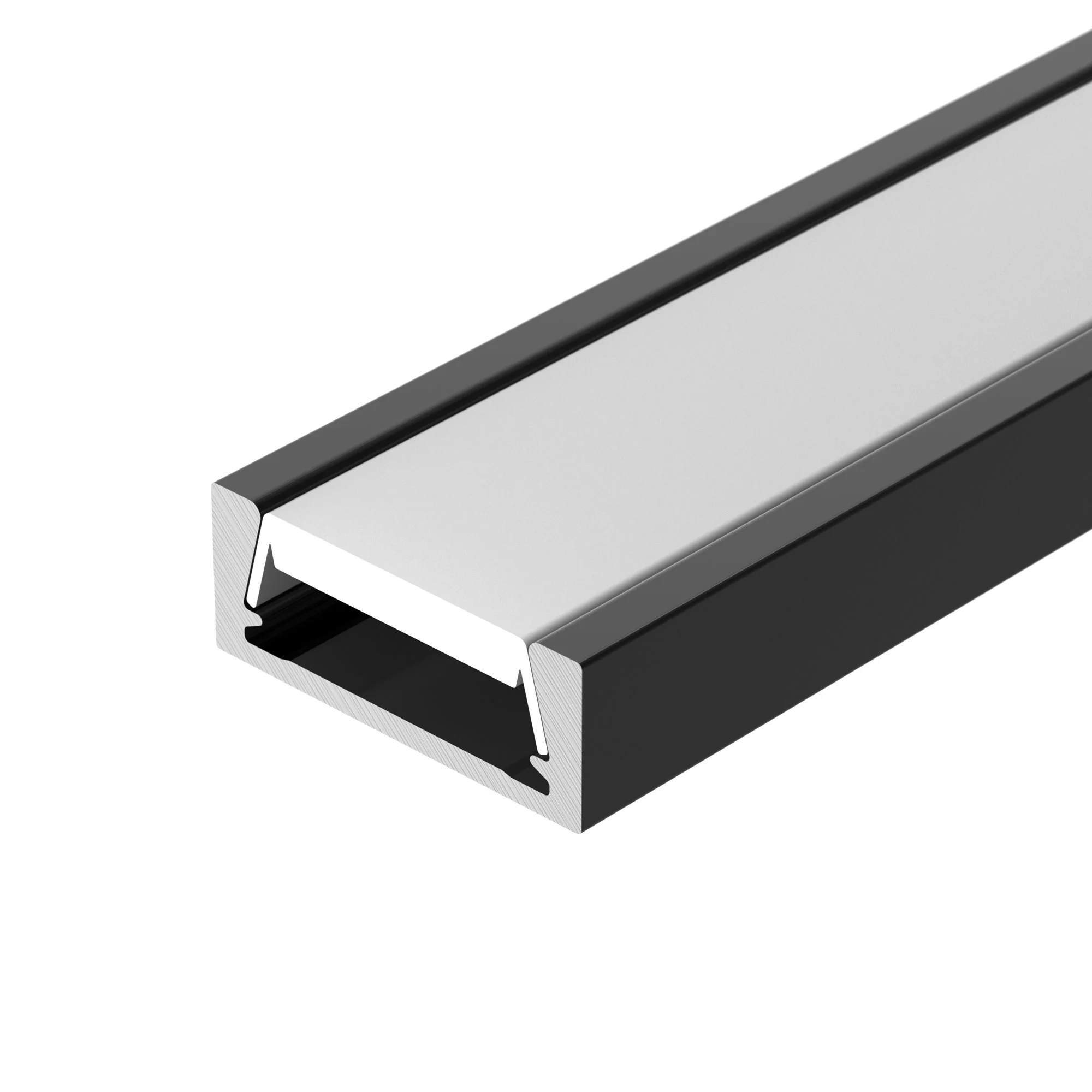 Профиль MIC-M-2000 ANOD BLACK 044540 - Алюминиевый анодированный профиль для светодиодных лент и линеек. Анодированный в чёрный цвет (матовый). Габаритные размеры (LхWхH): 2000x15.6x6 мм. Ширина площадки для ленты 11,2 мм. Экраны, заглушки и другие аксесс
