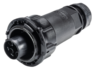 Разъем RST50i5S S1 ZR5 S SW - Розеточный разъем на кабель диам. 15-25 мм, IP66/67/69 5 полюсов, цвет: черный, номинальные характеристики: 250V/400V+PE 50A, серия gesis RST POWER