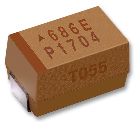TPME107K020R0035 - Конденсатор танталовый твердотельный 100мкФ 20В E корпус ±10% (7.3 X 4.3 X 4.1мм) выводы внутрь для поверхностного монтажа 7343-43 0.035Ом 125°C лента на катушке
