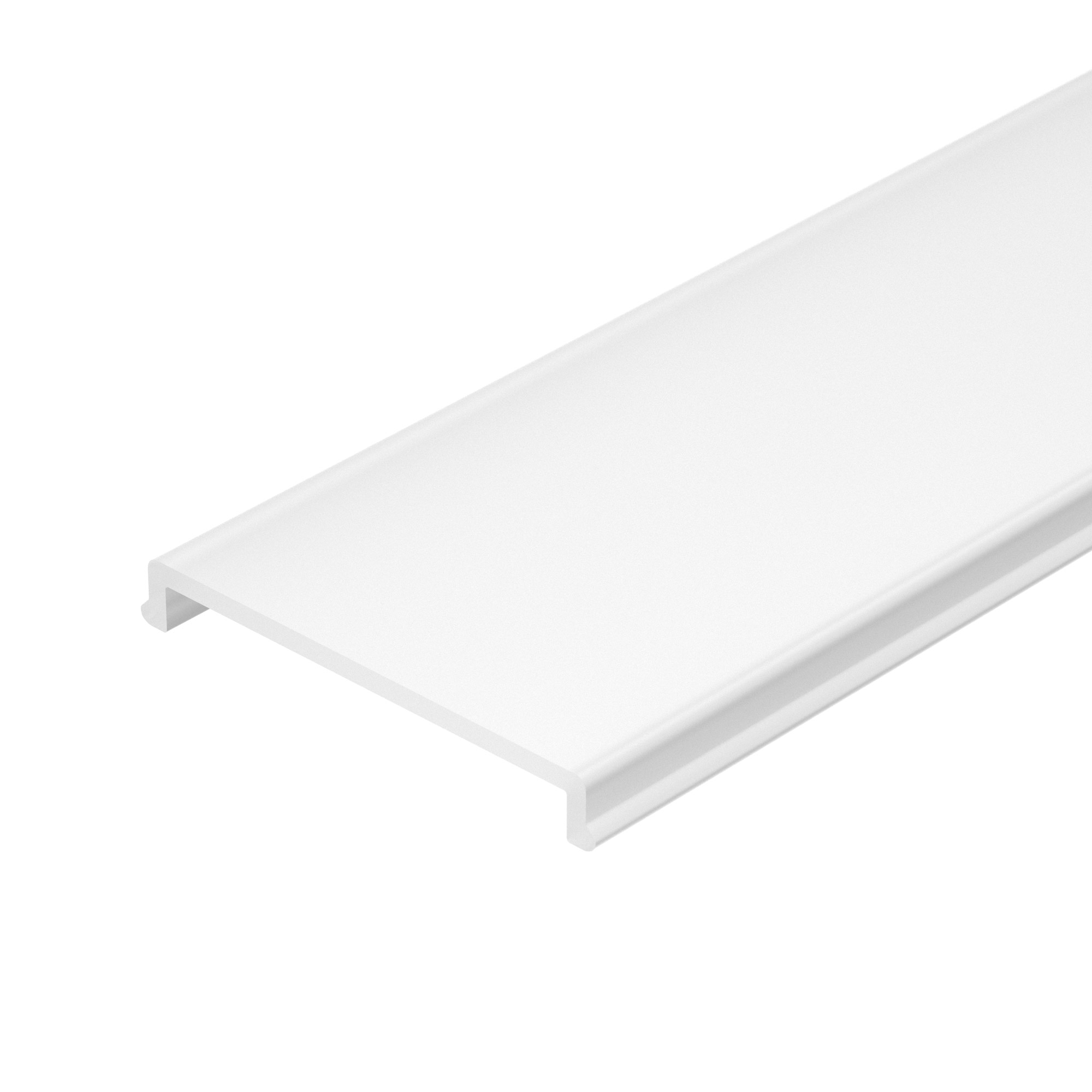 Экран ARH-POWER-W35(F)-2000 Opal-PM 017445 - Матовый экран (светопропускание 76%) для профиля POWER-W35(F), PMMA. Размеры 34х2000мм. Цена за 1м.
