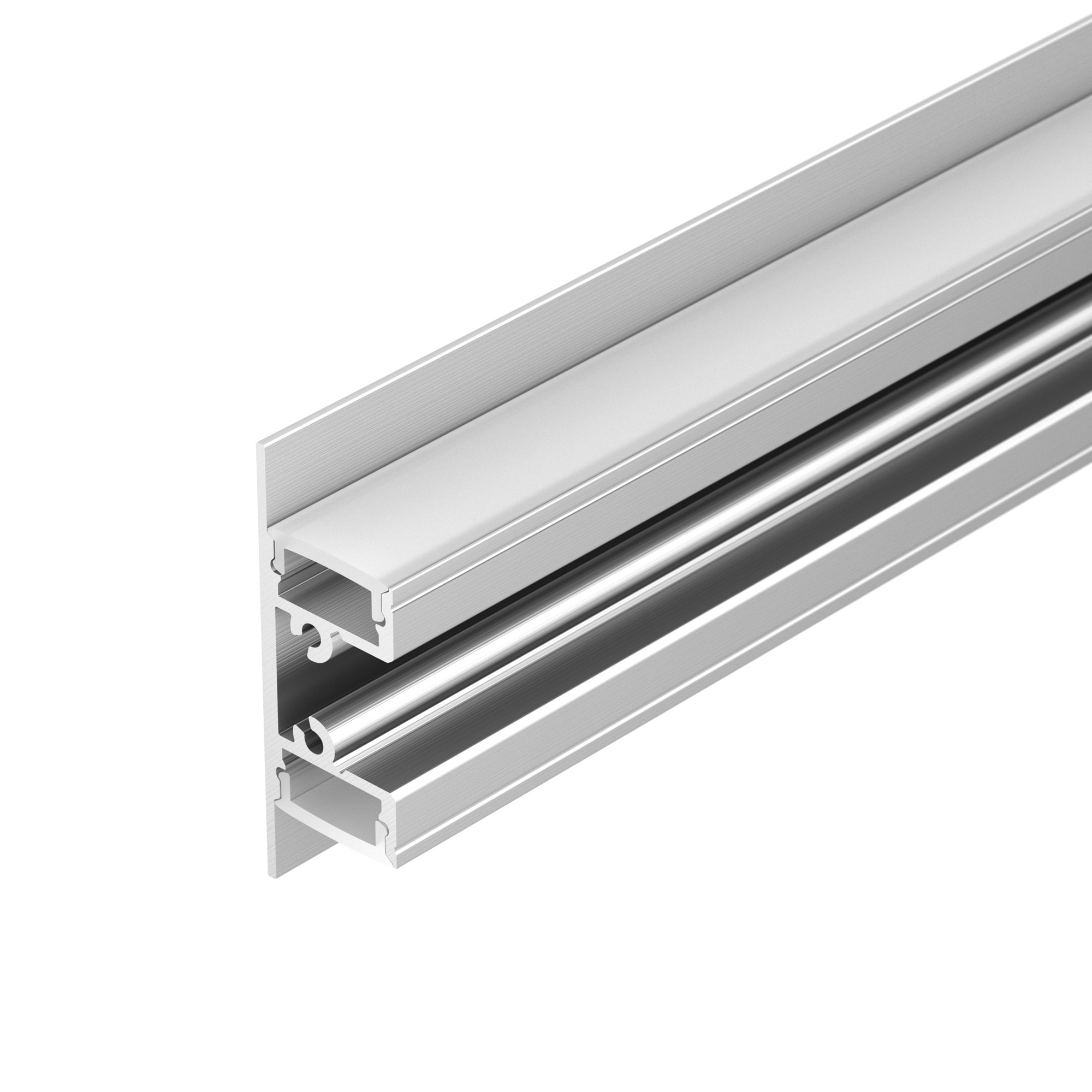 Профиль ARH-WALL-1849-DUAL-2000 ANOD 036339 - Настенный алюминиевый анодированный профиль для светодиодных лент и линеек с двусторонним свечением для создания эффекта «отраженного света». Габаритные размеры (LхWхH): 2000x17,6x48,6мм. Ширина площадок для л