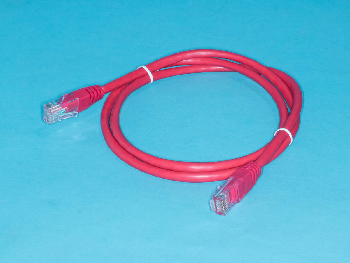SC03-8P8C1-R - Патч-корд кат.5е, 1м, красный