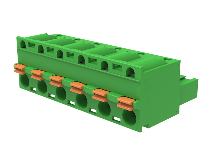 Розеточный разъем на кабель MC-RJ7.62H11P-0001 - Розеточный разъем, прямой, на кабель, шаг: 7.62 мм, 11 полюсов, фиксация провода Push-In исполнение: стандартное, 630V, 12A, цвет: зеленый