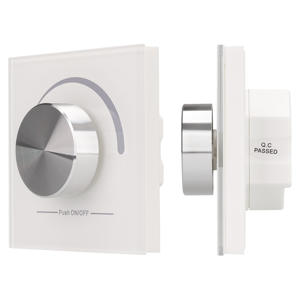 INTELLIGENT ARLIGHT Роторная панель DALI-133-ADDR-DIM-IN (BUS) 026490 - Встраиваемая поворотная черная панель с выходом DALI. 1 адрес. Установка адреса управления выполняется переключателями на корпусе. Питание от шины DALI (4 мА).