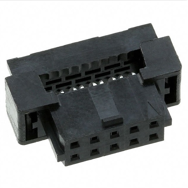 875681073 - Соединитель IDC 10 контактов шаг 1мм угловой монтаж на кабель серия Milli-Gridї лоток