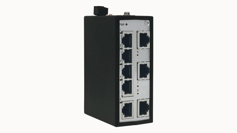 Коммутатор неупр. DSW-A8K0080 - Коммутатор неуправляемый, 8 портов RJ-45, 10/100/1000BaseT, номинальное напряжение 12/24/48 VDC и 24 VAC, IP30, рабочая температура: -40°C~+75°C, монтаж DIN35