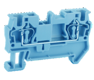 Проходная клемма UJ5-4(BU) - Проходная клемма, тип фиксации провода: пружинный, номинальное сечение: 4 мм кв., 40A, 800V, ширина: 6,2 мм, цвет: синий, тип монтажа: DIN 35
