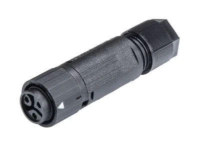Разъем RST16I3 S B1 ZT4 SW - Розеточный разъем на кабель диам. 5-9,5 мм, IP68(69k), 3 полюса, цвет: черный, номинальные характеристики: 250V+PE 16A, серия gesis RST MINI