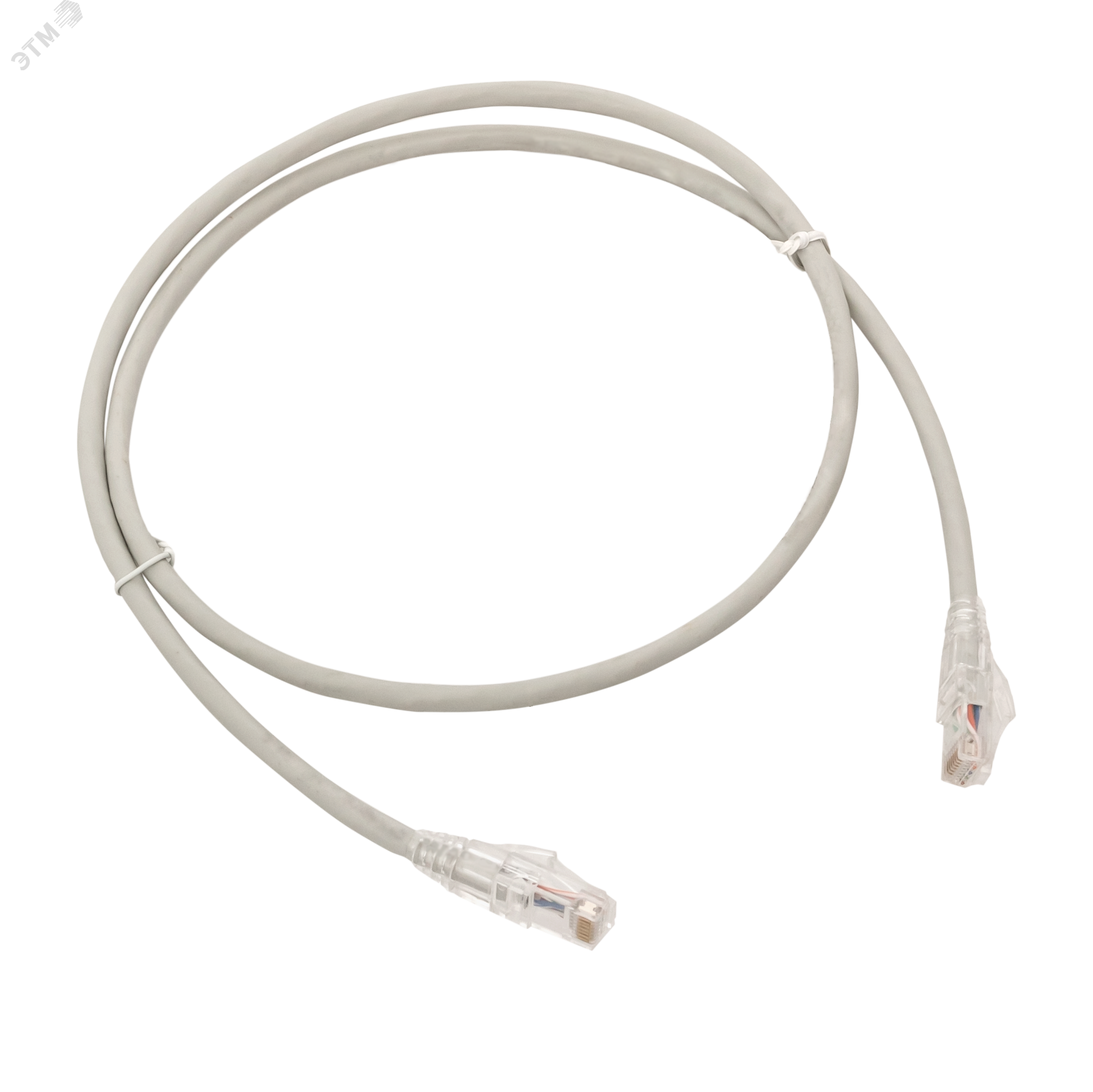 Патч-корд кат.6 UTP экранир. LSZH сер. 1.0м TERACOM PRO TRP-6UTP-LSH-1M-GY