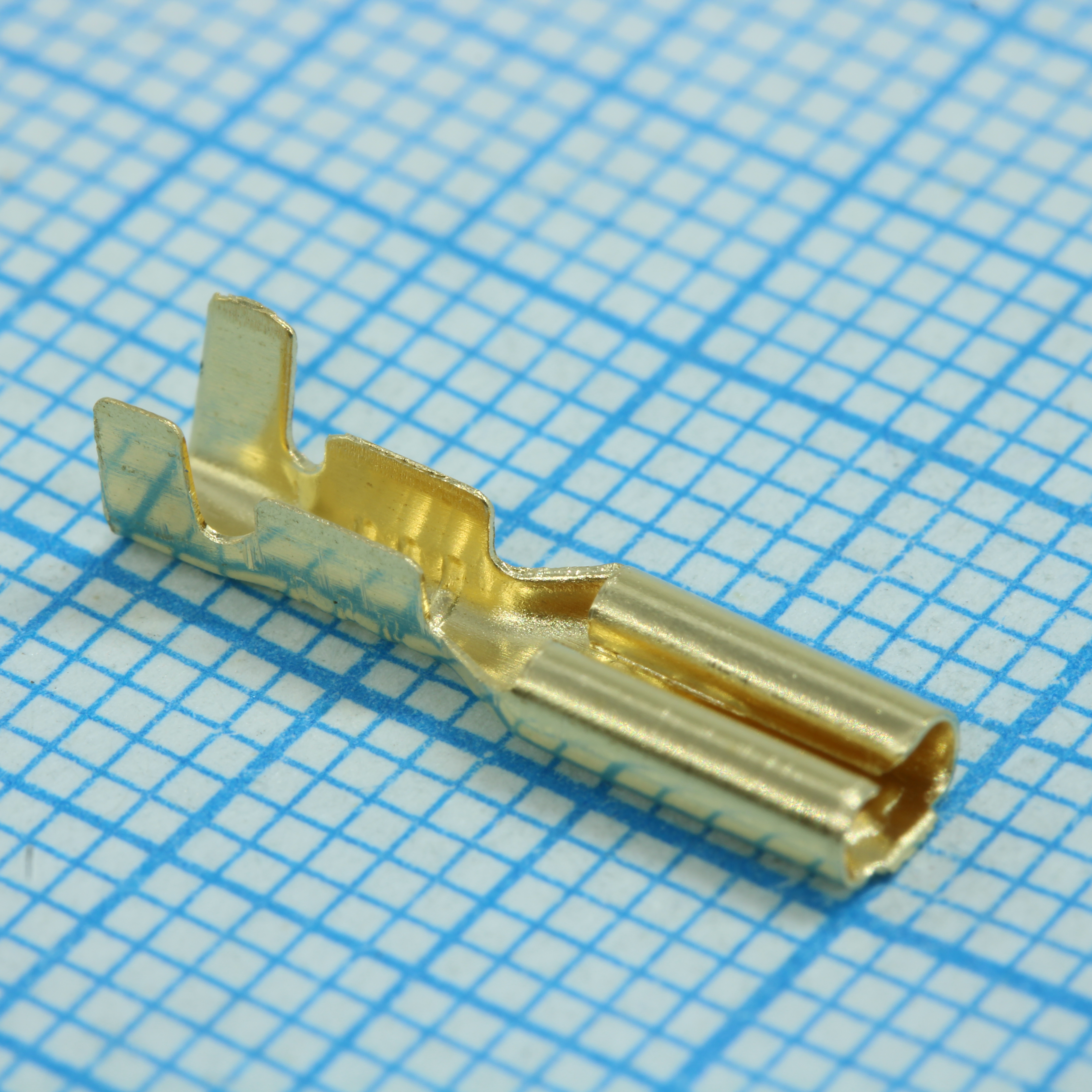 РП-М 1.0-(2.8) - Разъем плоский под двойной обжим, неизолированный (мама)