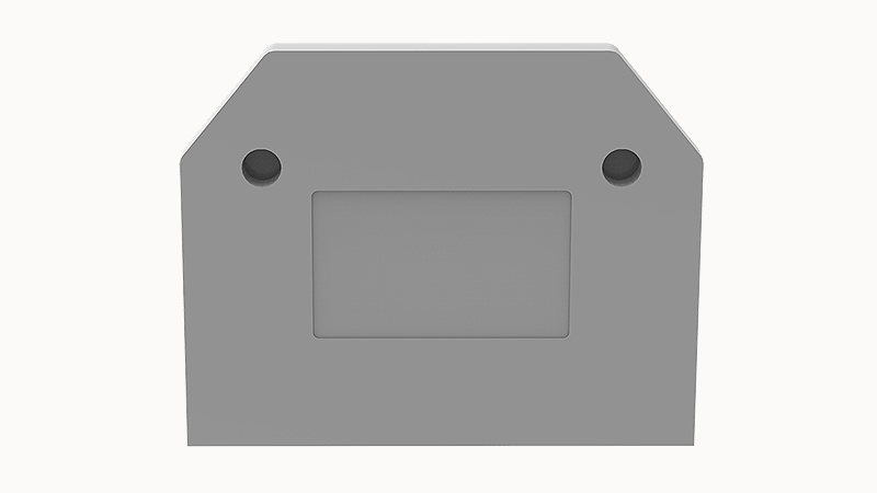 Торцевая крышка D-WS4-SD-01P-11 - Торцевая крышка, для клемм WS4-SD…, цвет: серый