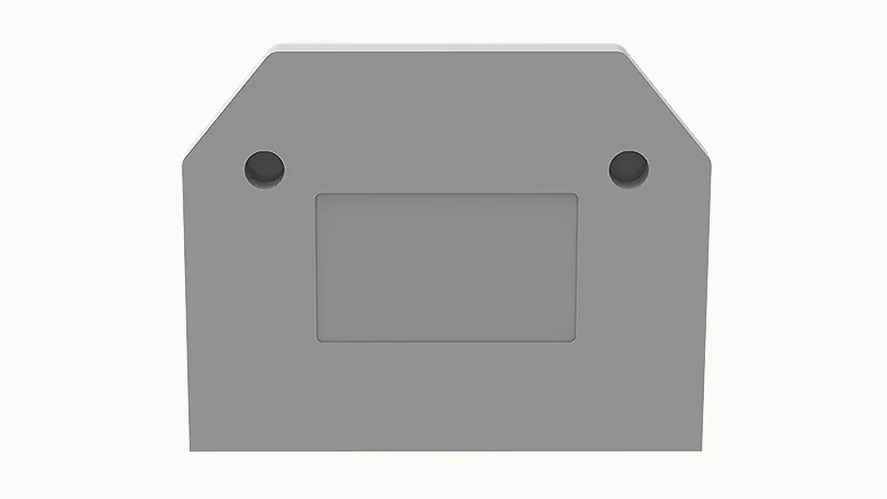 Торцевая крышка D-WS4-SD-01P-11 - Торцевая крышка, для клемм WS4-SD…, цвет: серый