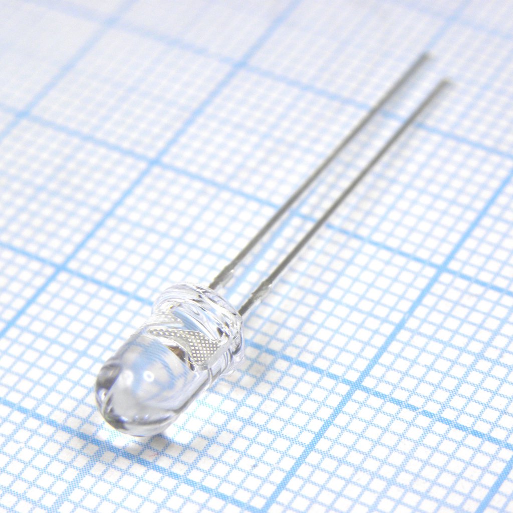 FYL-5013UBC1C - Светодиод 5мм/синий/468нм/10000мкд/прозрачный/15°