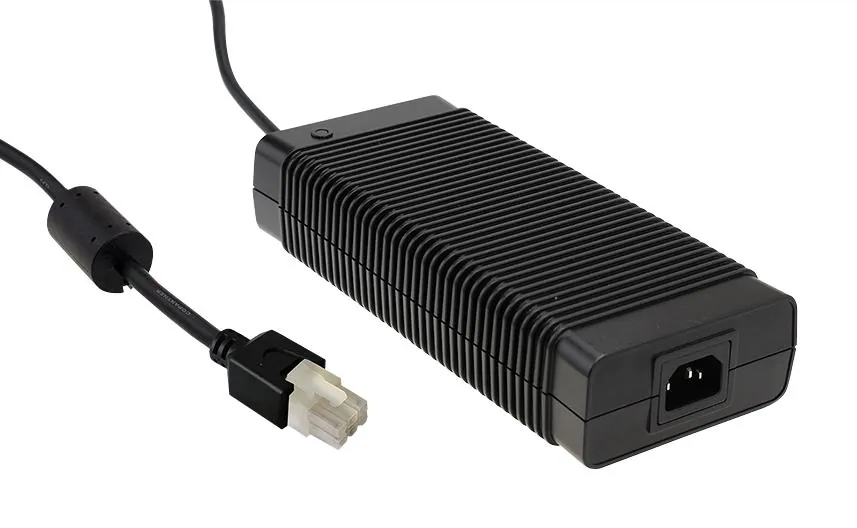 GST280A12-C6P - AC-DC, 252Вт, вход 85...264B AC 47...63 Гц, 127...370B DC, выход 12B/21A, изоляция 3000В AC, 220x95x46мм, -30...+70°С, сетевой разъём IEC320-C14, выходной разъем C6P
