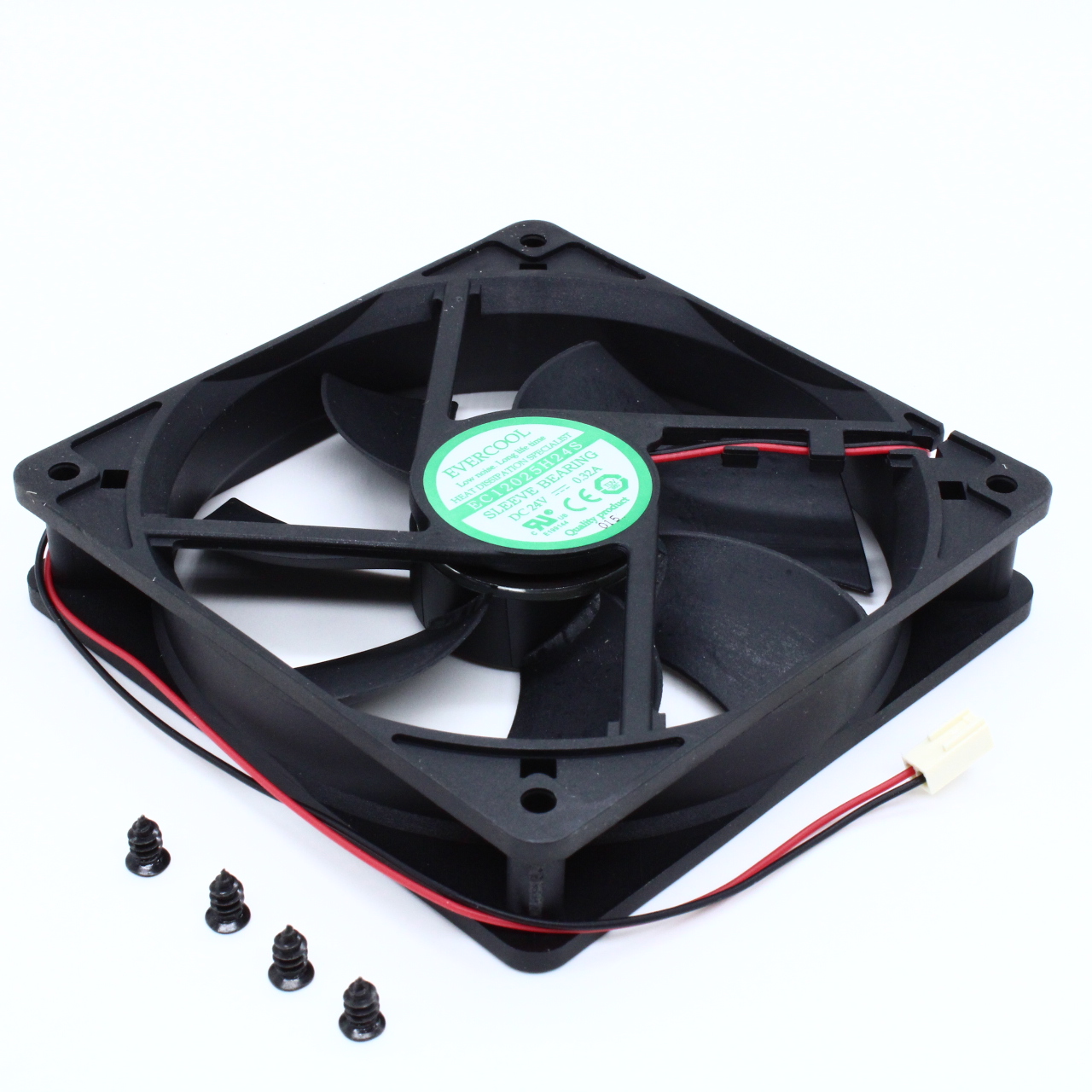 EC12025H24S - Вентилятор 24В, 120х120х25мм, 162.49 м3/час, 43.6dB, подшипник скольжения, 2600 об/мин