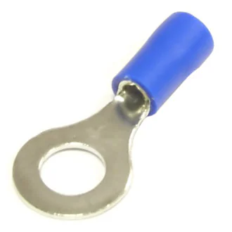 RV2-6 Blue - наконечник кабельный кольцевой с изоляцией d=6.4мм, сеч. пров.1.5-2.5мм2