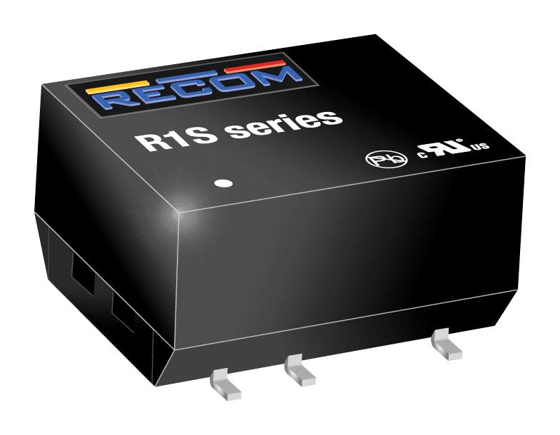 R1S-0505-R - Преобразователь DC/DC на печатную плату вход 5В выход 5В 0.2A 1Вт 5-Pin SMD лента на катушке
