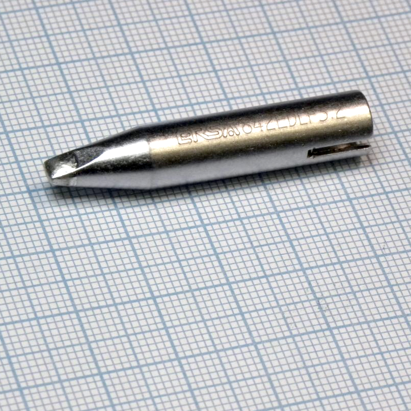 0842ED - Жало паяльное для паяльников ERSA BasicTool, ErgoTool, PowerTool, RT-80, MultiPro, MultiSprint, Multi-TC, PTC-70, ERSA 25+, ERSA 35+, клин 3,2х1,0 мм, термосбалансированное