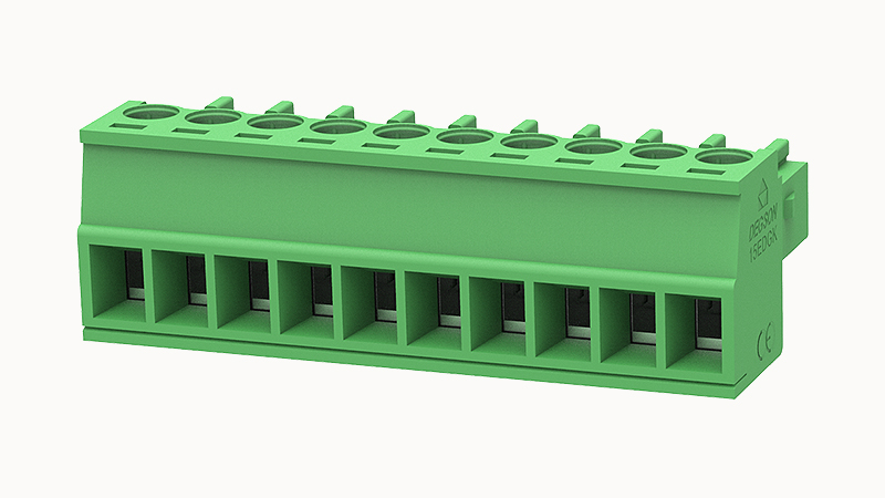 PCB розетка 15EDGK-3.81-10P-14 - Розеточный разъем, PCB, на кабель, прямой, шаг 3,81 мм, 10 полюсов, сечение проводников: 0.5 - 1.5 мм кв., винтовая фиксация провода, 300V, 8А, цвет: зеленый, серия 15EDGK