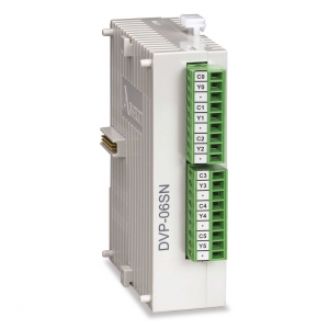 Модуль дискретных выходов DVP06SN11R - Модуль дискретных выходов: 6DO (Relay), 24V DC Power, SLIM