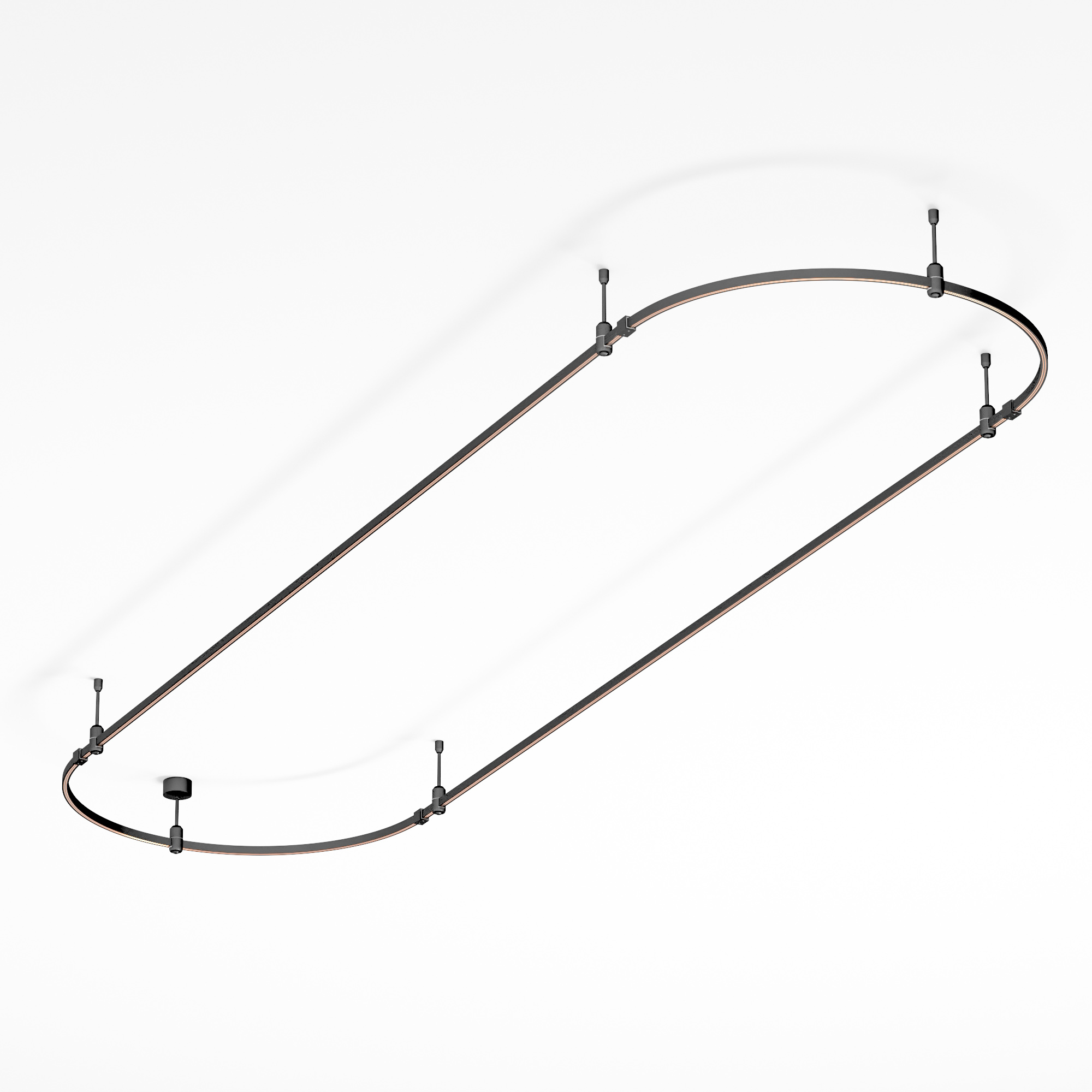 Трек ART-APRIORI-OVAL-ROD-200-3000x1000 (BK) (Arlight, IP20 Металл, 3 года) 048507