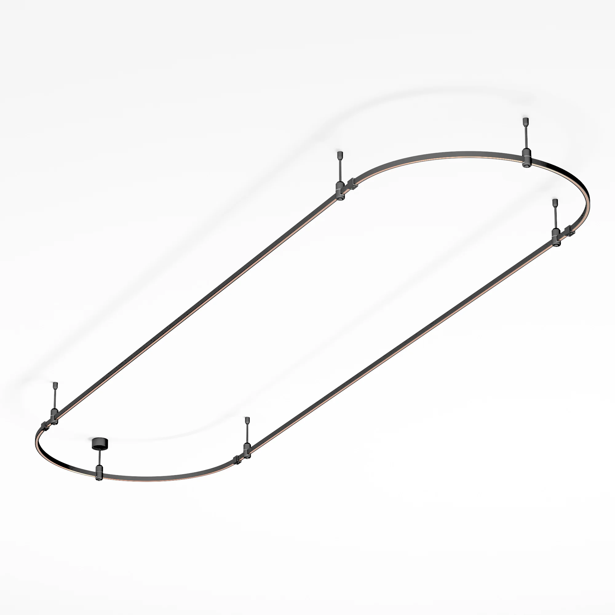 Трек ART-APRIORI-OVAL-ROD-200-3000x1000 (BK) (Arlight, IP20 Металл, 3 года) 048507