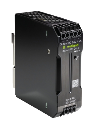 Блок питания WIPOS PS1 24-5 - Источник питания, однофазный, 24 V / 5 A, 120 W; диапазон входных напряжений: 85 – 264 V AC, 90 – 350 V DC; габариты (мм): ширина x высота x глубина: 40 x 125 x 122.2; вес 0,62 кг; монтаж: на DIN рейку, температура окружающей
