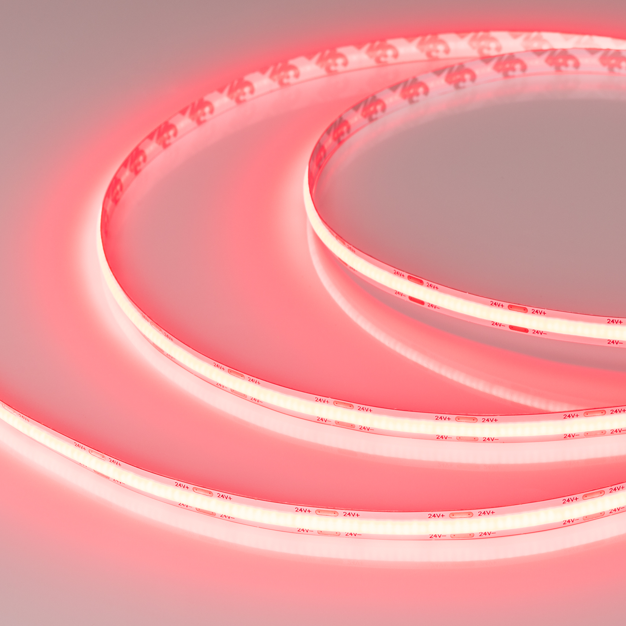 Лента COB-X544-8mm 24V Red (11.5 W/m, IP20, CSP, 5m) 032176(2) - Лента COB сплошной засветки без видимых светодиодов. Светодиоды CSP 544 шт/м. Цвет свечения КРАСНЫЙ, угол 140°. Мощность 11.5 Вт/м, питание 24 В. Размеры 5000х8х1,6 мм. Мин.отрезок 29,41 мм.