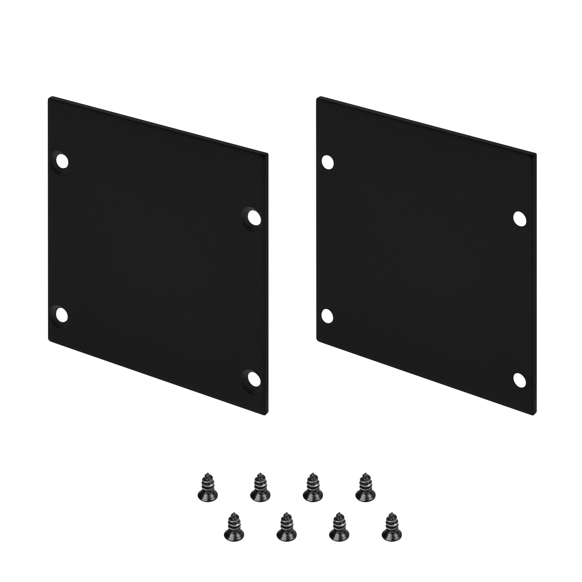 Заглушка LINE-S-5050 BLACK глухая 041868 - Пара заглушек для профиля SL-LINE-S-5050 Цвет - черный. В комплекте 2 заглушки, 8 шурупов. Цена за 1 комплект.