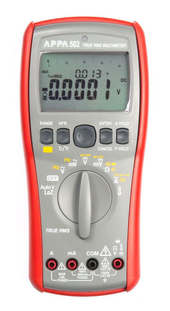 APPA 502 - Мультиметр цифровой с True RMS, внутренняя память, регистрация данных, температура
