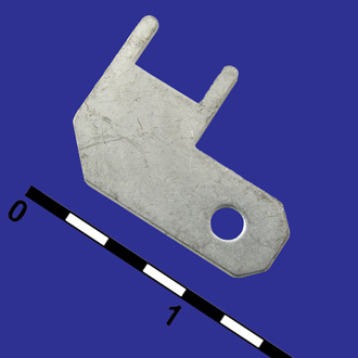 DJ623-4.8 - Клемма ножевая угловая на плату 4,8 мм