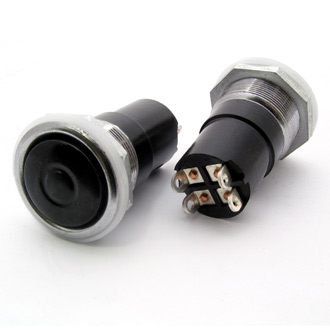 К3-1 Ф20 ЧЕРНЫЙ (АНАЛОГ) - Кнопочный переключатель К3-1, диаметр 20, черный (аналог)