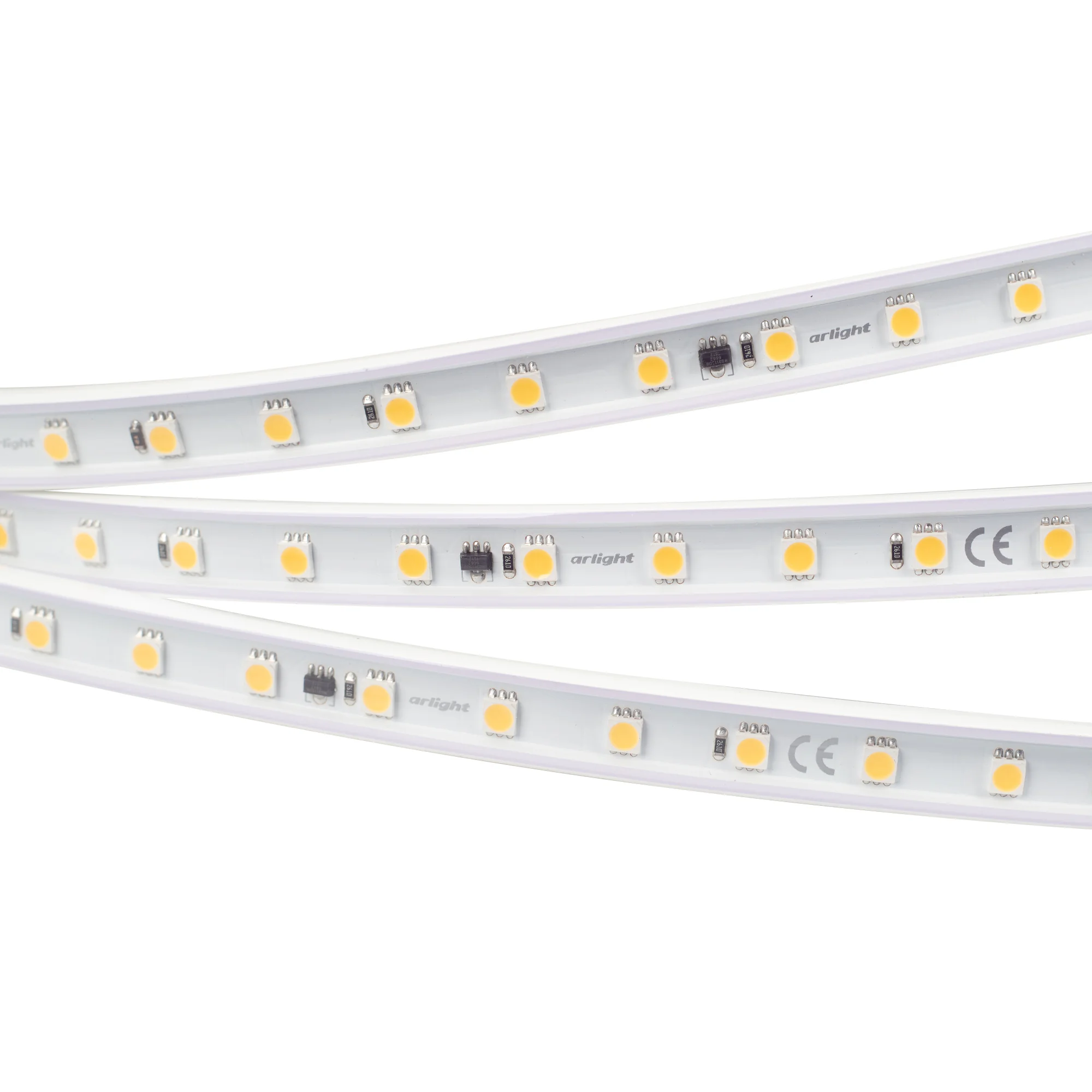 Лента герметичная ARL-PV-B54-15.5mm 230V White6000 (8 W/m, IP65, 5060, 10m) 029403(2) - Светодиодная лента ARL-PV-B54, герметичная IP65 (PV-трубка ПВХ экструзия). Светодиоды 5060, 54 шт/м (540 шт на 10 м), белая плата, ширина 15.5 мм. Цвет БЕЛЫЙ 6000 K, ц