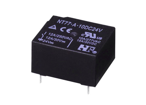 NT77-A-S-12-DC5V - Реле силовое, 12А одна контактная группа на замыкание катушка 5В 0.45Вт