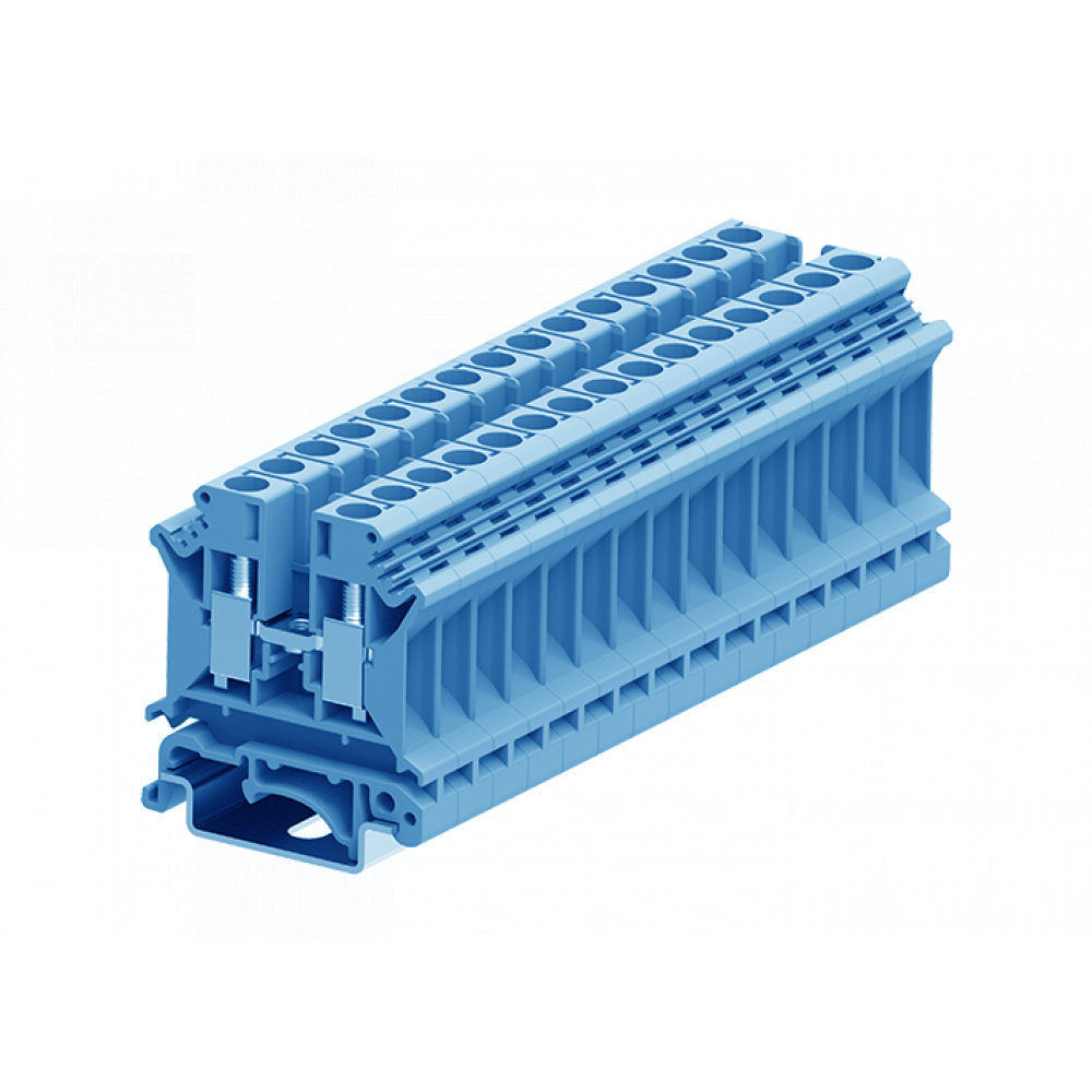 Проходная клемма 306902 - Проходная клемма, UK4, тип фиксации провода: винтовой, номинальное сечение: 6 мм кв., 41A, 800V, ширина: 8,1 мм, цвет: синий, тип монтажа: DIN 35