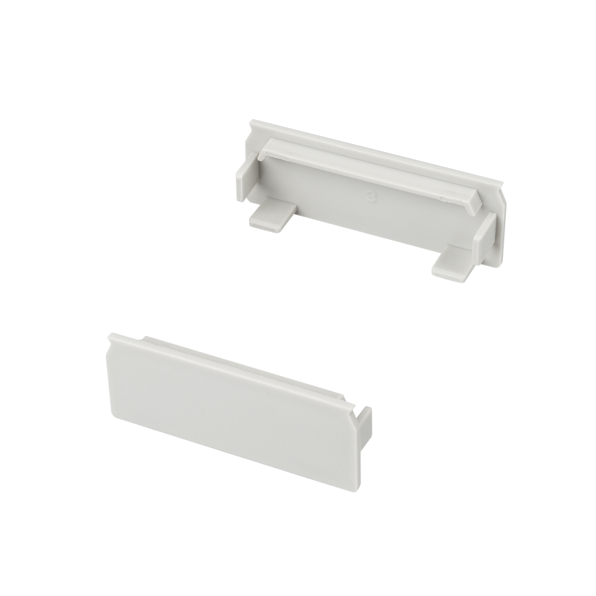 Заглушка для KLUS-POWER-W50H16-F-HIDE 028936 - Комплект заглушек для профиля KLUS-POWER-W50H16-F-HIDE. Цвет - серебристый.  В комплекте 2 заглушки, цена за комплект.