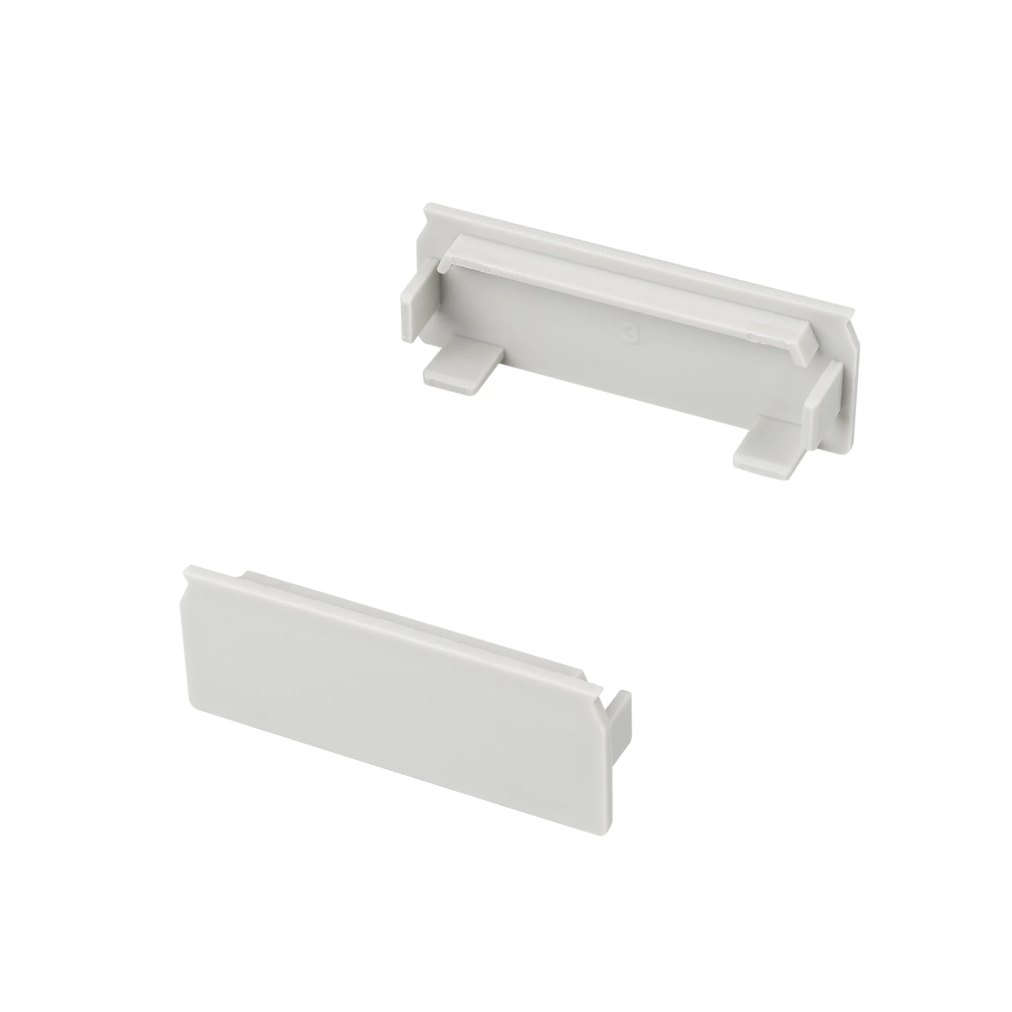 Заглушка для KLUS-POWER-W50H16-F-HIDE 028936 - Комплект заглушек для профиля KLUS-POWER-W50H16-F-HIDE. Цвет - серебристый.  В комплекте 2 заглушки, цена за комплект.