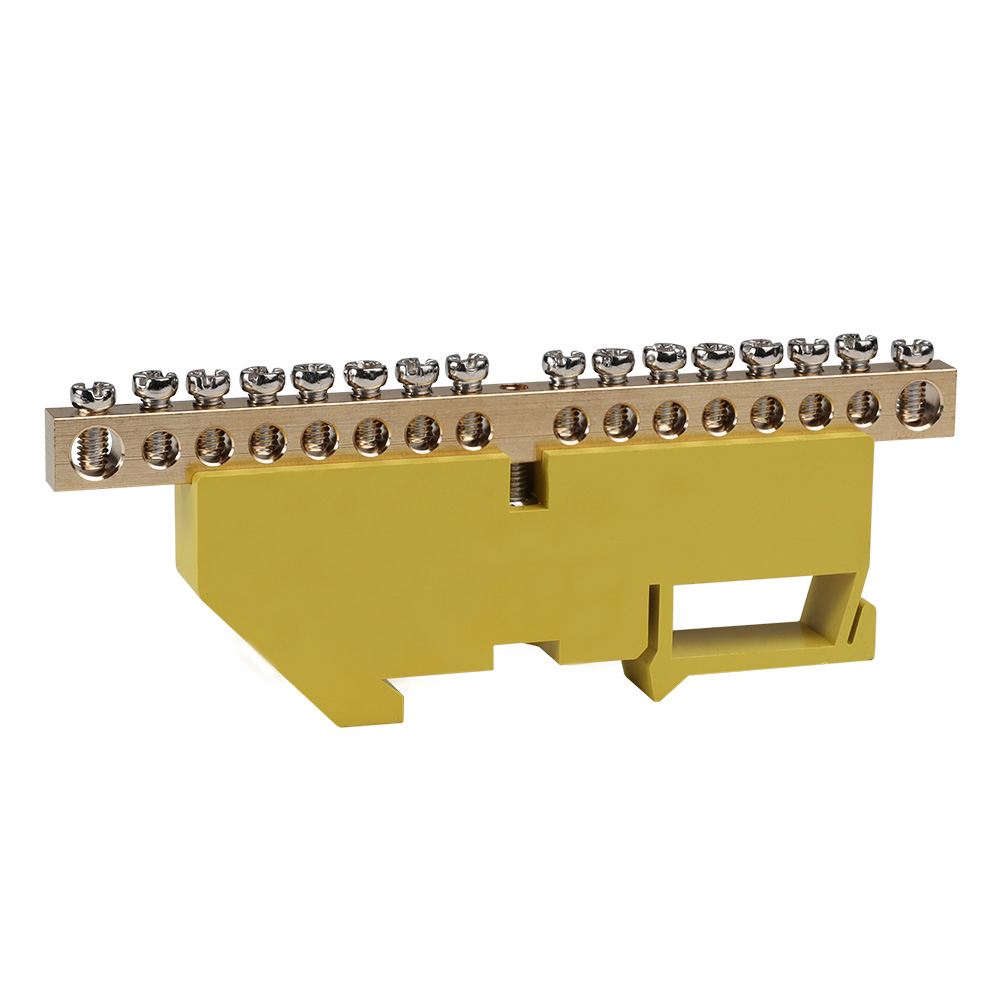 Шина нулевая с изолятором OptiKit BB-D-PE-DIN-16-6х9 желт. 277843