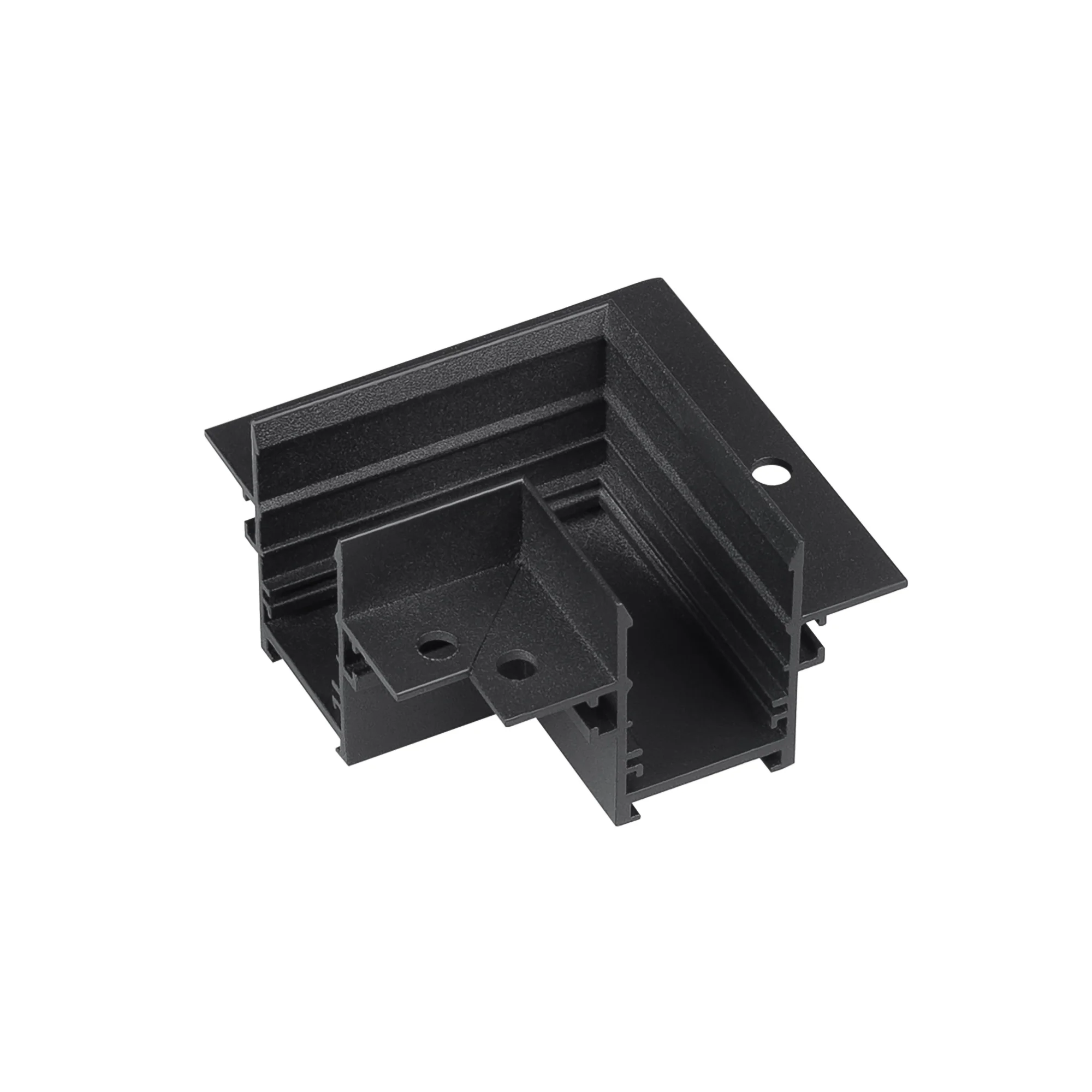 Коннектор угловой MAG-CON-MINI-2538-FDW-L90 (BK) 046820 - Угловой коннектор для встраиваемого трека MAG-TRACK-MINI-2538-FDW. Материал алюминий, цвет черный. Не содержит токоведущих дорожек. Размеры 62x62x49x38мм. Аксессуары для соединения с треком приобре